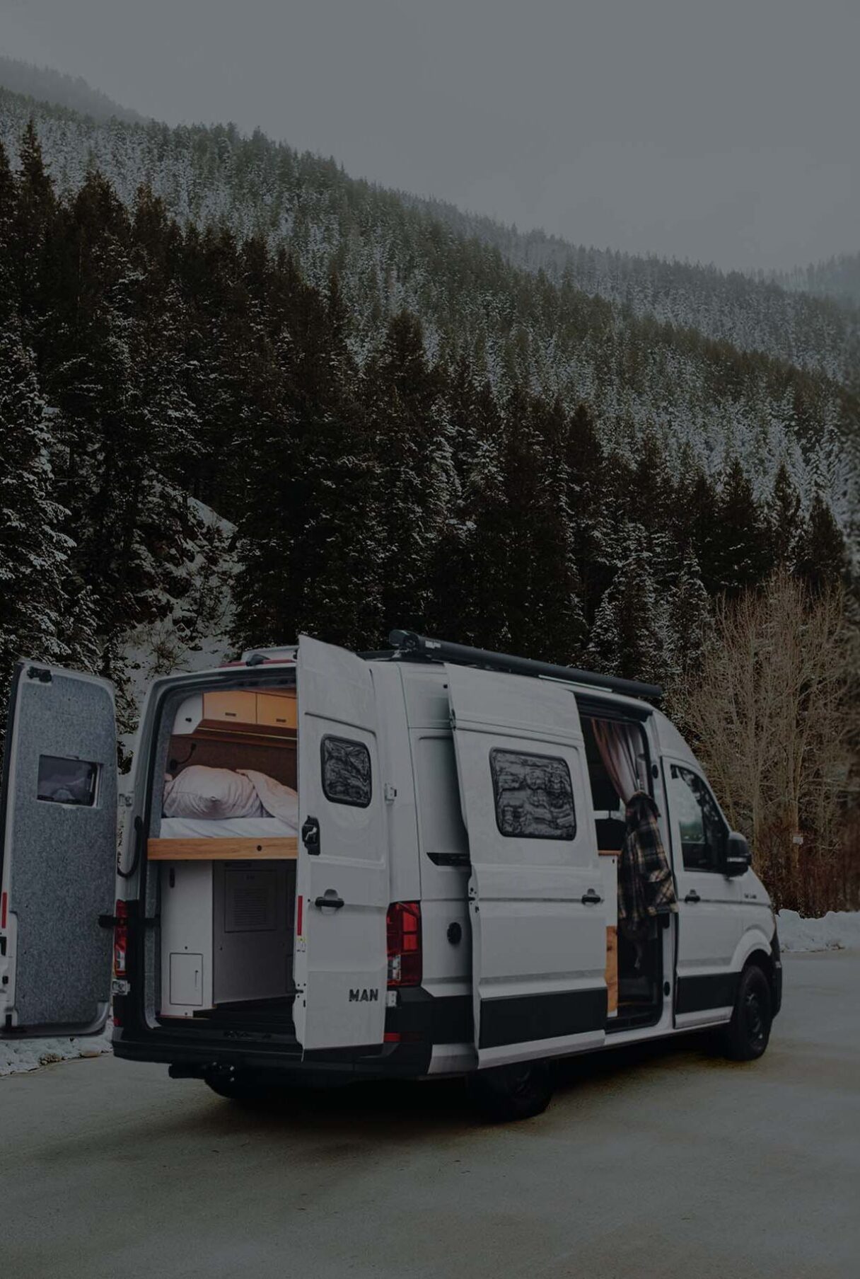 MAN TGE Camper im Winter